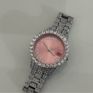 Ladies iced watch